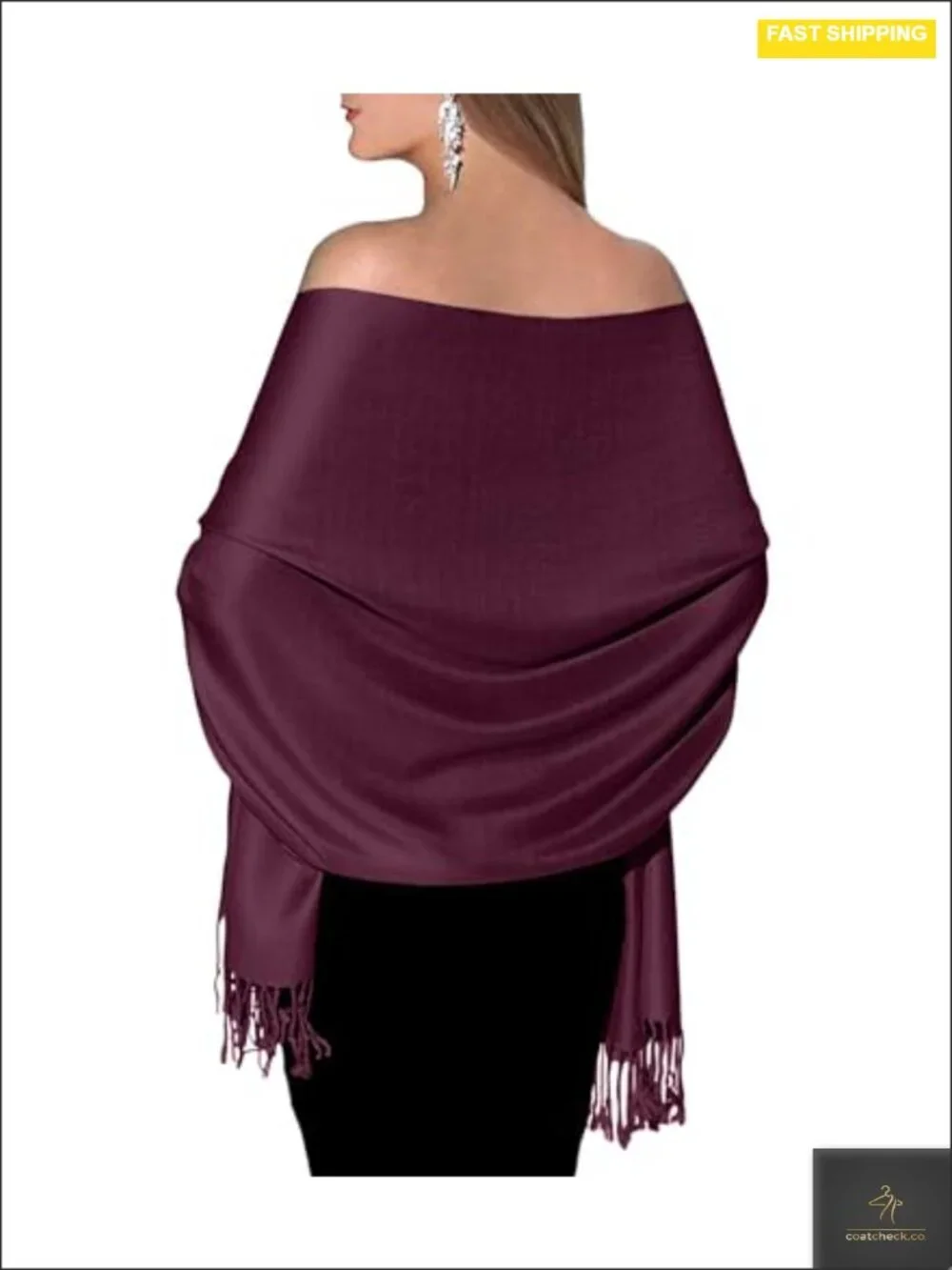 Pashmina Shawls & Wraps - Large Soft Wedding Shawl for Women, Evening & Bridal